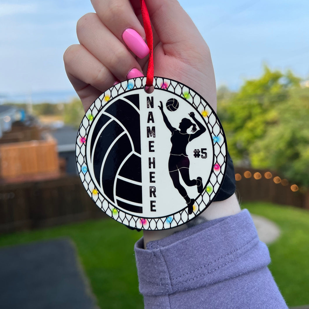 Volleyball Christmas Ornament