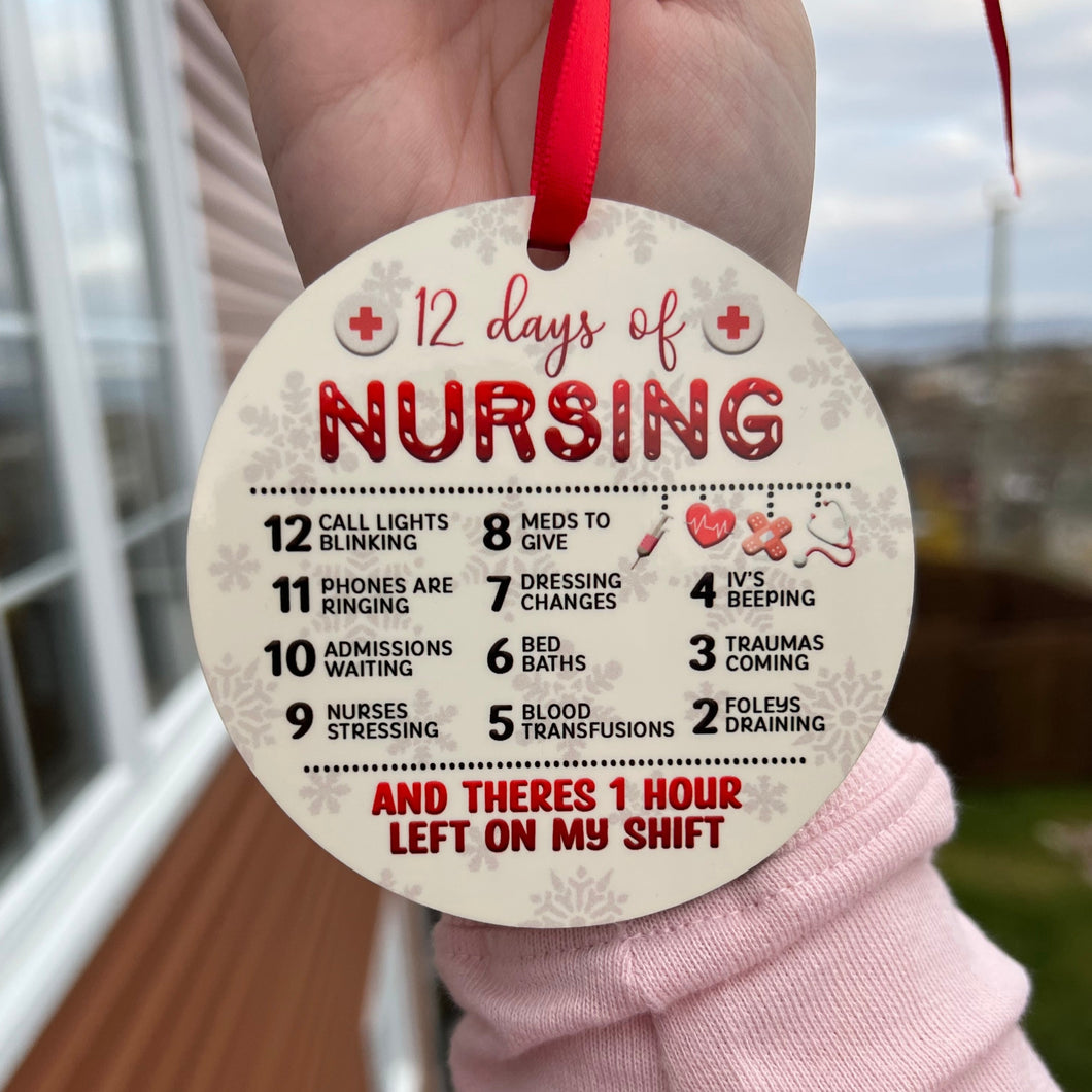 12 Days of Nursing Ornament