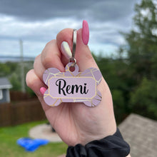 Load image into Gallery viewer, Pink and Gold Pet ID Tag

