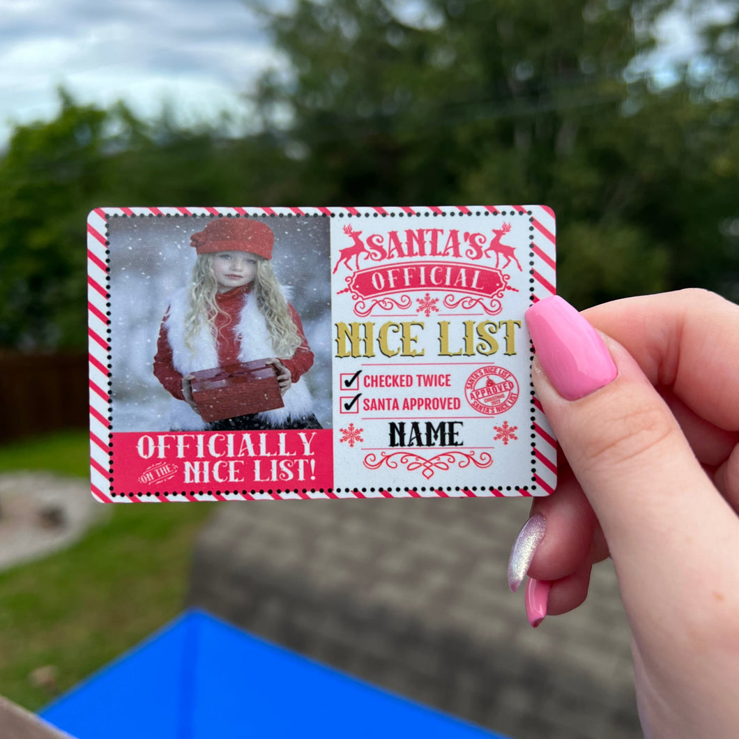 Custom Nice List Card