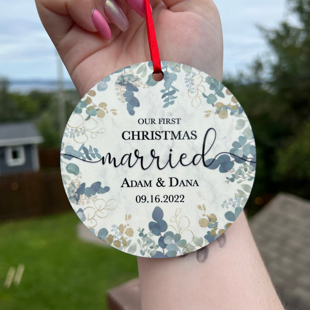First Christmas Married Ornament