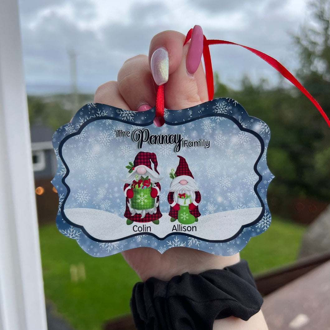 Gnome Family Ornament