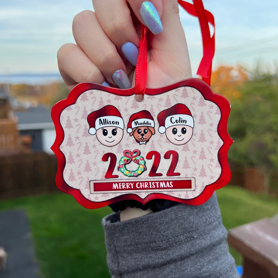 2022 Family Christmas Ornament - Christmas Tree Design