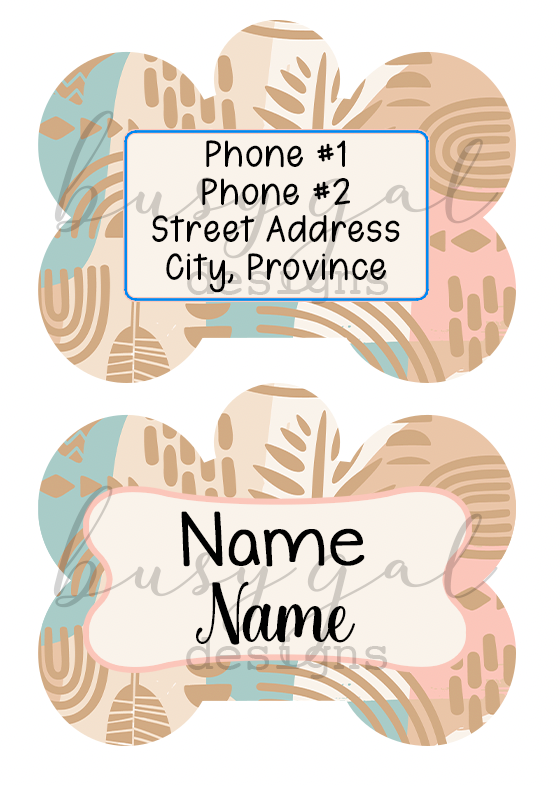 Boho Pet ID Tag